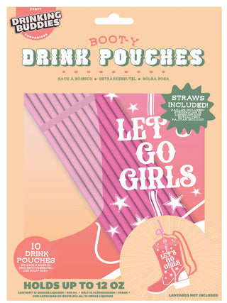 Boot Drink Pouches (Set Of 10)