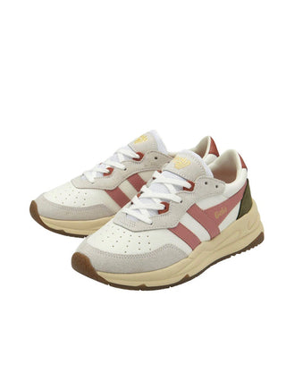 Gola Saturn Sneaker White/Coral Pink/Khaki