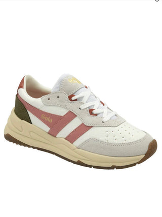 Gola Saturn Sneaker White/Coral Pink/Khaki