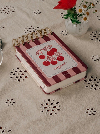 Very Cherry Chunky Spiral Notepad