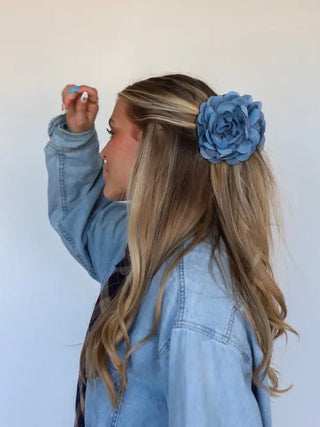 Grandpa Denim Claw Clip