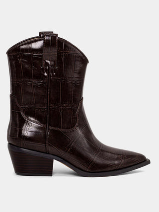 Zou Zou Boot Brown Croc