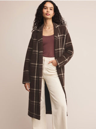 Mason Sweater Plaid Coat