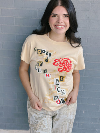 Elton Goodbye Yellow Road Tee