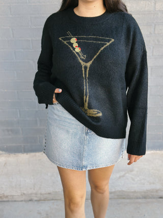 Settle In Dirty Martini Sweater
