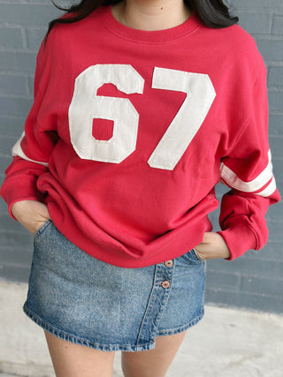 6-7 Top Dusty Red