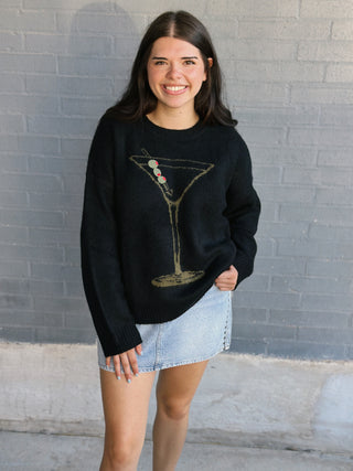 Settle In Dirty Martini Sweater
