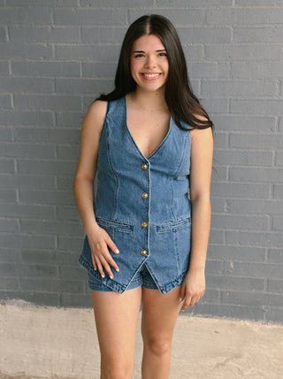 Venture Out Indigo Romper