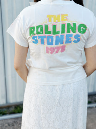 Rolling Stones 1978 Solo Tee Vintage White