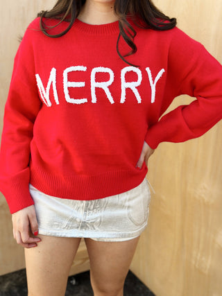 Wishlist Merry Sweater Red