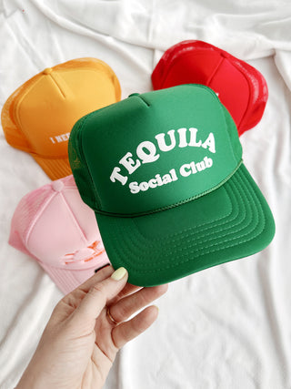 Tequila Social Club Green Trucker