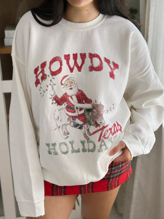 Christmas Howdy Texas Holidays Sweatshirt