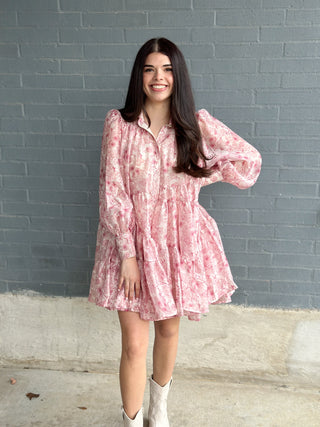 Rosie Floral Shirt Dress