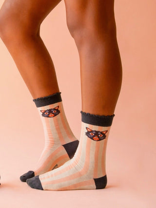 Spooky Kitty Crew Socks