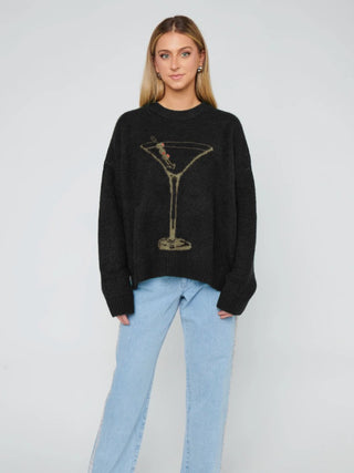 Settle In Dirty Martini Sweater