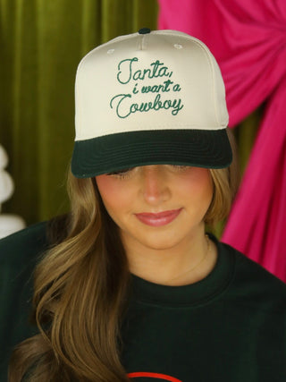Santa I Want a Cowboy Trucker