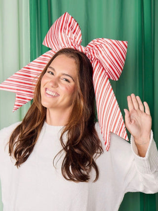 Peppermint Pop Jumbo Bow Headband