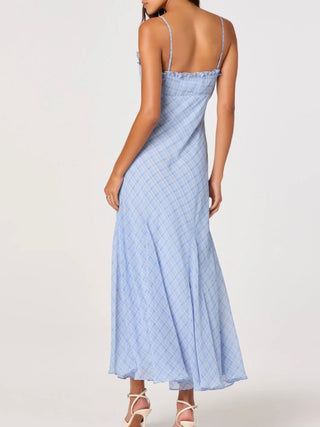 Maeryn Blue Plaid Dress