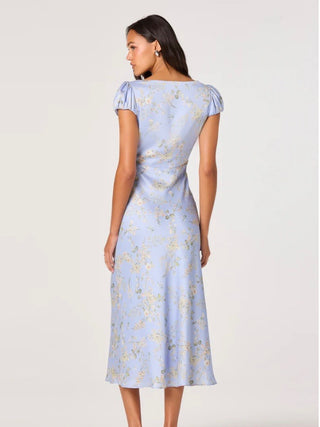 Makaela Blue Floral Dress