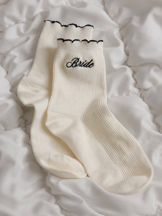 Bride Ruffle Socks