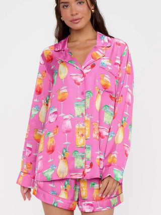 Pink Sunset Cocktail Favorite PJ Set