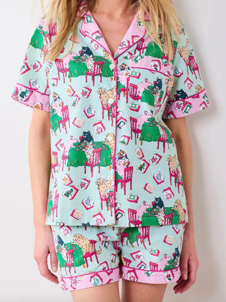 Mahjong Menagerie Short PJ Set