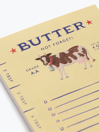 Butter Not Forget Notepad