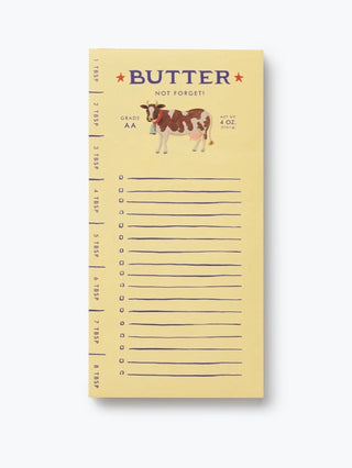 Butter Not Forget Notepad