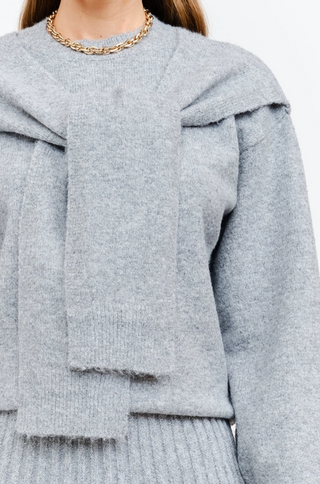Beau Shoulder Tie Sweater