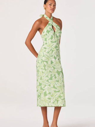 Anita Tropical Lime Dress