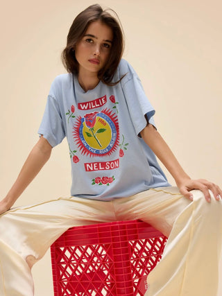 Willie Nelson Rose Label Tee