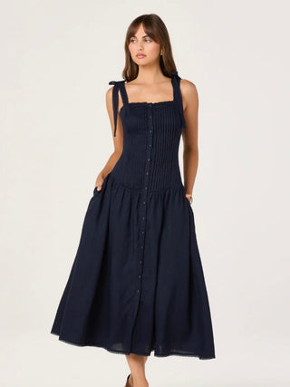 Marie Navy Dress