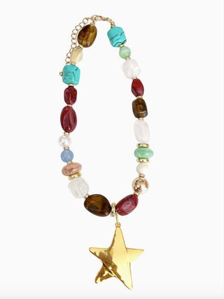 Reese Beaded Star Necklace