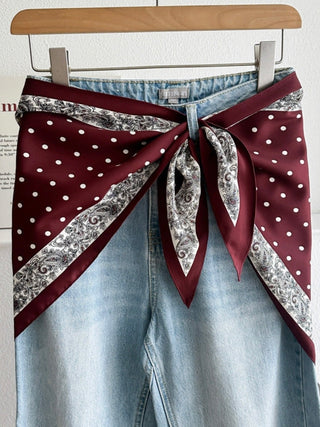 Dipped Scarf Belt