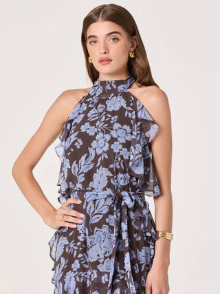 Lae Blue Floral Dress