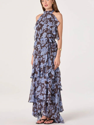 Lae Blue Floral Dress