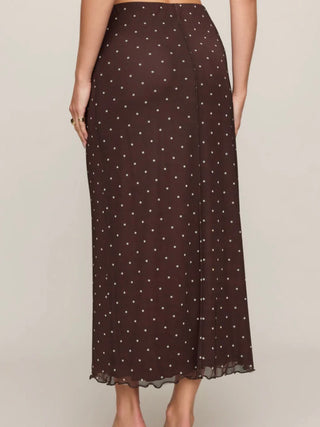 Eda Polka Dot Midi Skirt