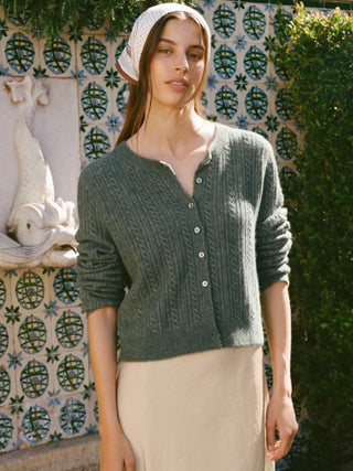 Medina Pointelle Cardigan