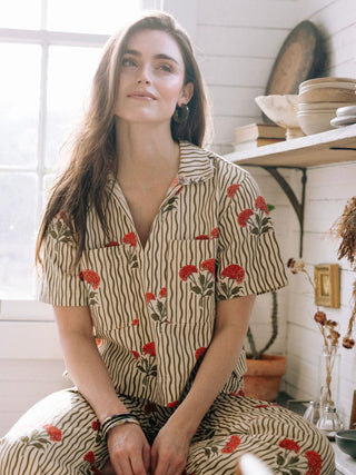 Wavy Stripe Palmer Top