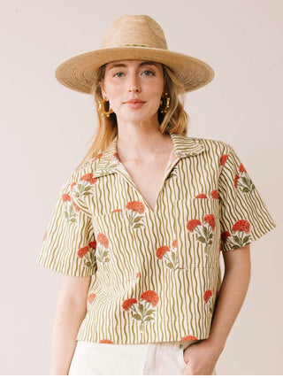 Wavy Stripe Palmer Top
