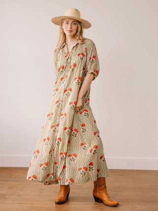 Wavy Stripe Oasis Dress