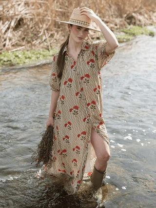Wavy Stripe Oasis Dress