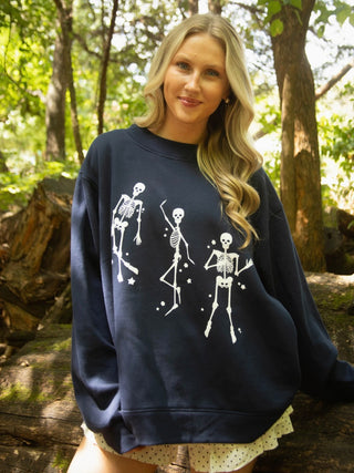 Dancing Skeleton Mockneck