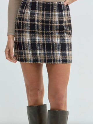 Elise Plaid Mini Skirt