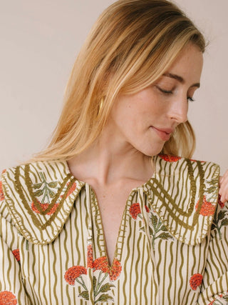 Wavy Stripe Quinn Dress