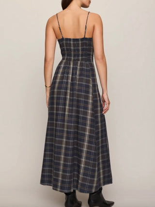 Evermore Plaid Midi Dress
