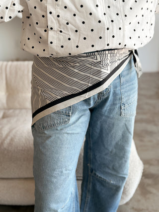 Dipped Scarf Belt