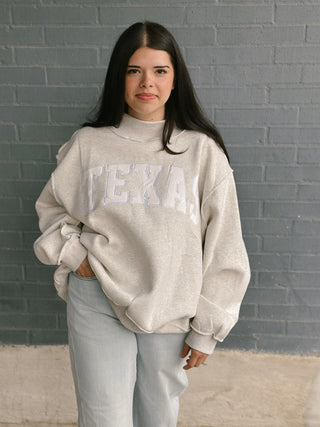 Texas Mock Neck Sweatshirt