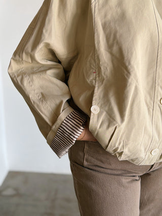 Stand Collar Button Jacket