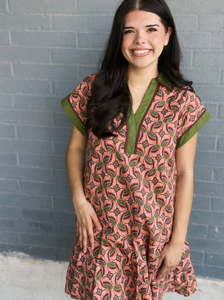 Clark Dress Terra Cotta